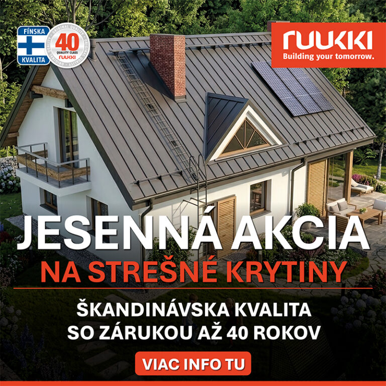 Jesenná akcia RUUKKI – Využite akčné zníženie cien strešných krytín
